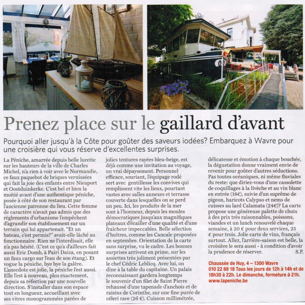 Rédac La Péniche-Wolvendael Octovre 18